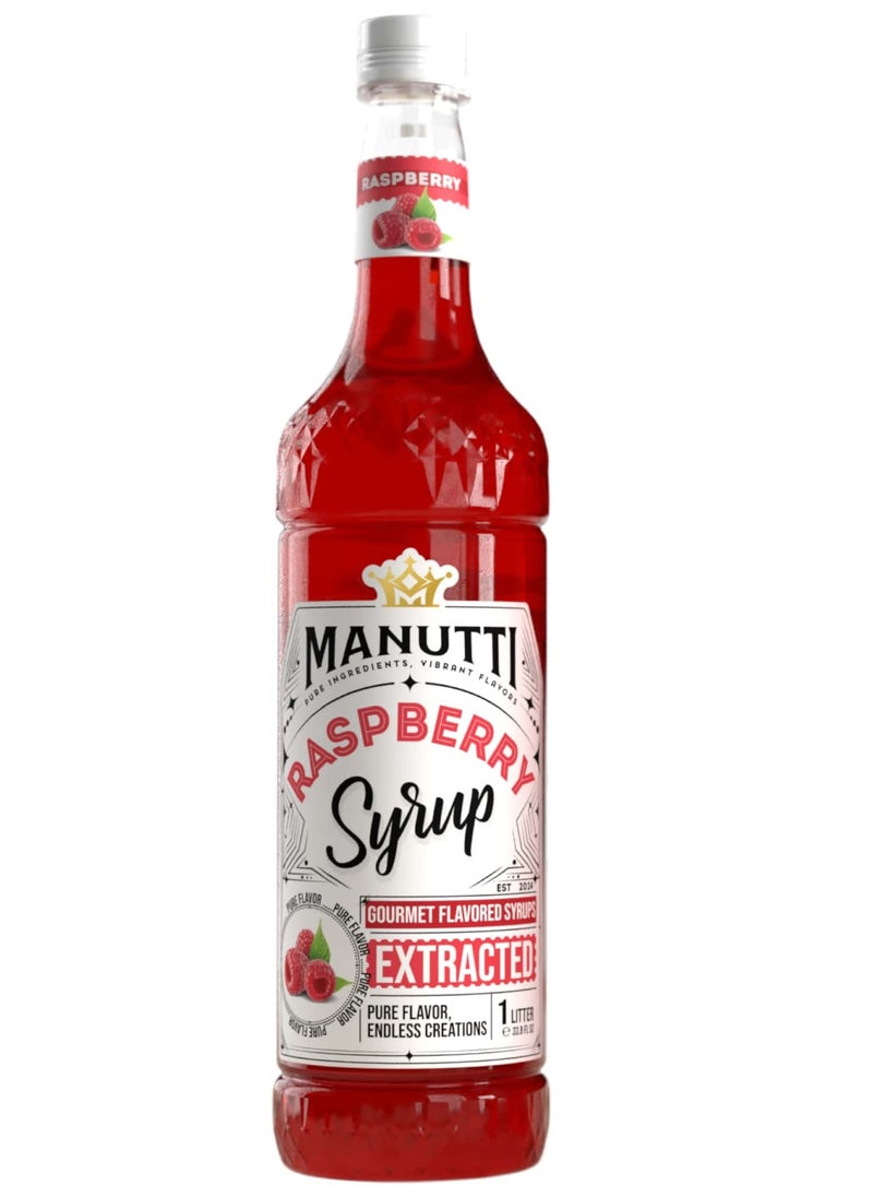 Manutti Raspberry Syrup 1 Liter  - Image 1