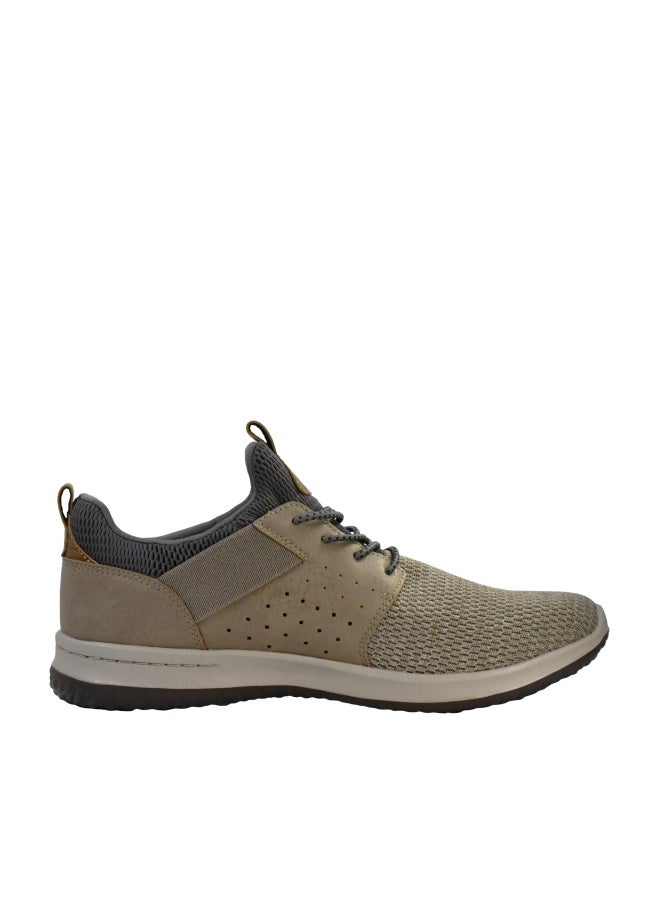 SKECHERS حذاء سنيكرز سكيشرز للرجال بتصميم كلاسيكي - ديلسون - كامدن، رمادي، 11.5 عريض أمريكي - Image 1