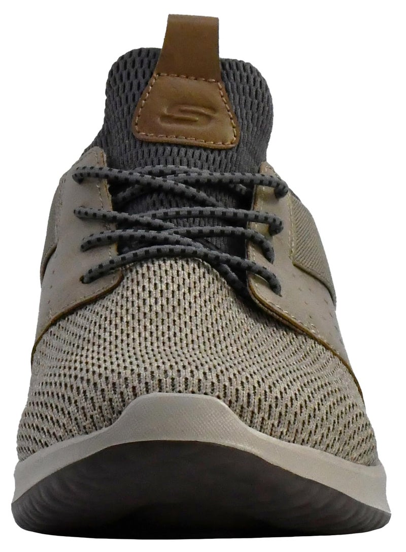 SKECHERS حذاء سنيكرز سكيشرز للرجال بتصميم كلاسيكي - ديلسون - كامدن، رمادي، 11.5 عريض أمريكي - Image 2