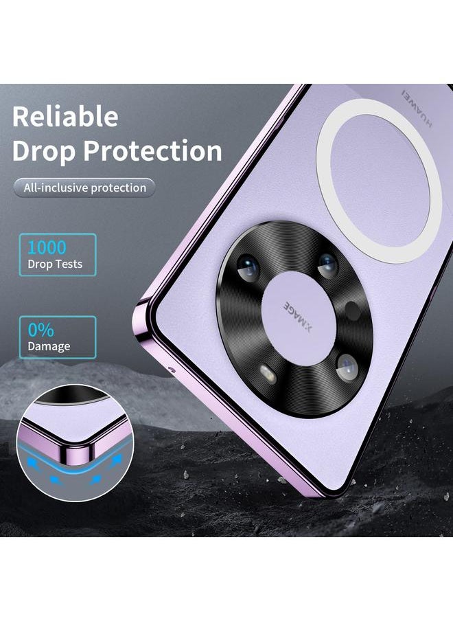 Zaboon - Case For Huawei Mate 60 Pro / Mate 60 Pro+ MagSafe Magnetic Frosted Metal Phone Case - Image 1