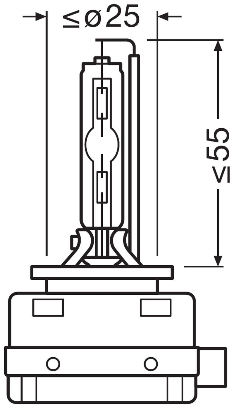 Osram Xenarc Night Breaker 220, D1S, 220% More Brightness, Xenon Headlight Bulb, 66140XN2, Folding Box (1 Lamp) - Image 4