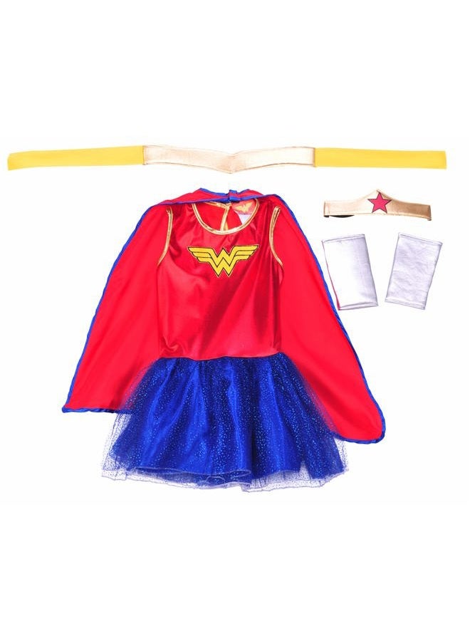 Rubies DC Comics: Wonder Woman Costume Tutu Dress for Kids, Girl's Medium - Image 2