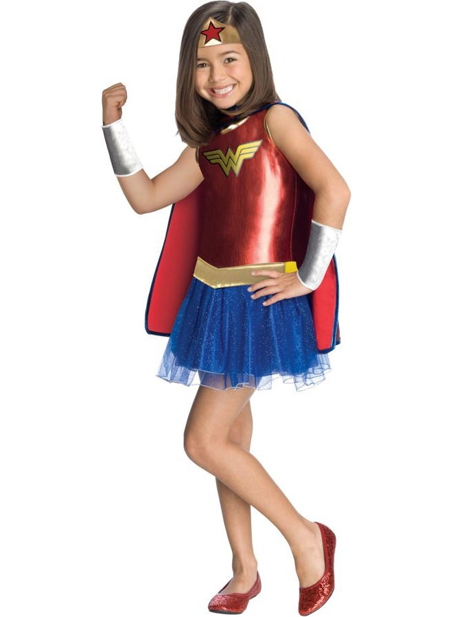 Rubies DC Comics: Wonder Woman Costume Tutu Dress for Kids, Girl's Medium - Image 1