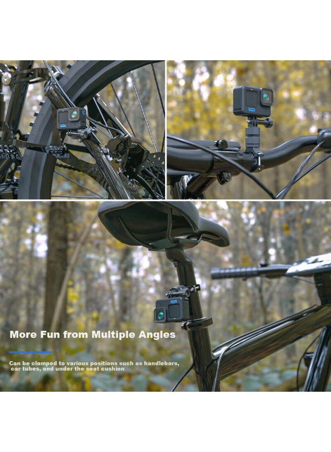 Surewo Bike Mount For Dji, Gopro, Action Cameras - Compatible With Action 5, 4, 3, Acepro2 - Cycling Camera Mount For Bicycle - Image 4