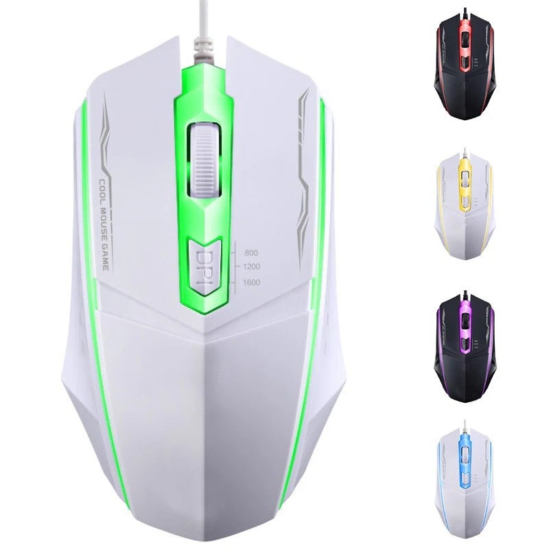 Y&D Adjustable Optical RGB LED Gaming Mouse, USB Wired Computer Mouse for E-Sports, Home Office & Notebook Use - Image 4