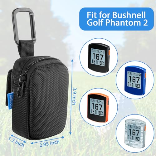Xxerciz Case Compatible with Bushnell Golf Phantom 2, Bushnellgolf Phantom 3, GolfBuddy Voice, Voice 2, Bushnell NeoGhost and Garmin Approach G10, Golf GPS Protective Cover with Carabiner - Image 2