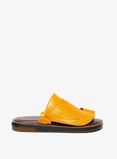 Al Waha Mens Textured SlipOn Arabic Sandals