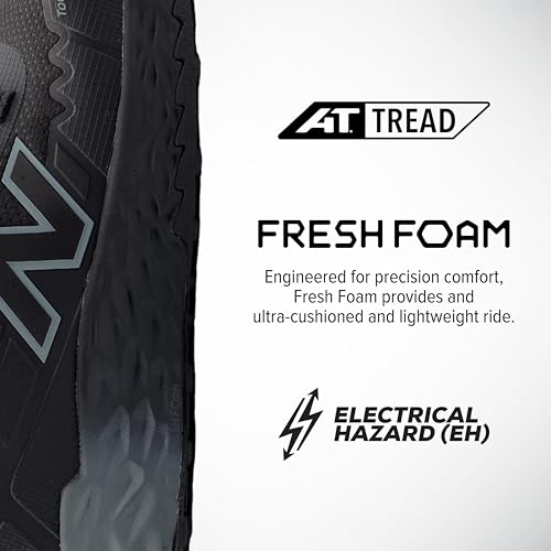 New Balance Fresh Foam Cremorne Composite Toe Safety Shoes for Women - Non Slip, Electrical Hazard - Wide, Black, Low Rise - Image 4