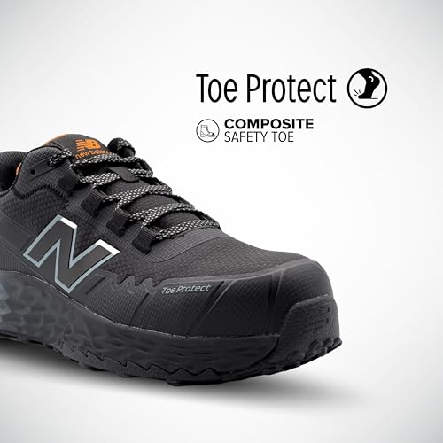 New Balance Fresh Foam Cremorne Composite Toe Safety Shoes for Women - Non Slip, Electrical Hazard - Wide, Black, Low Rise - Image 2