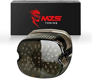 MZS MZS Tail Light - LED Turn Signal Integrated Brake Taillight Low Profile Smoke Compatible with Sportster Softail Dyna - Image 1