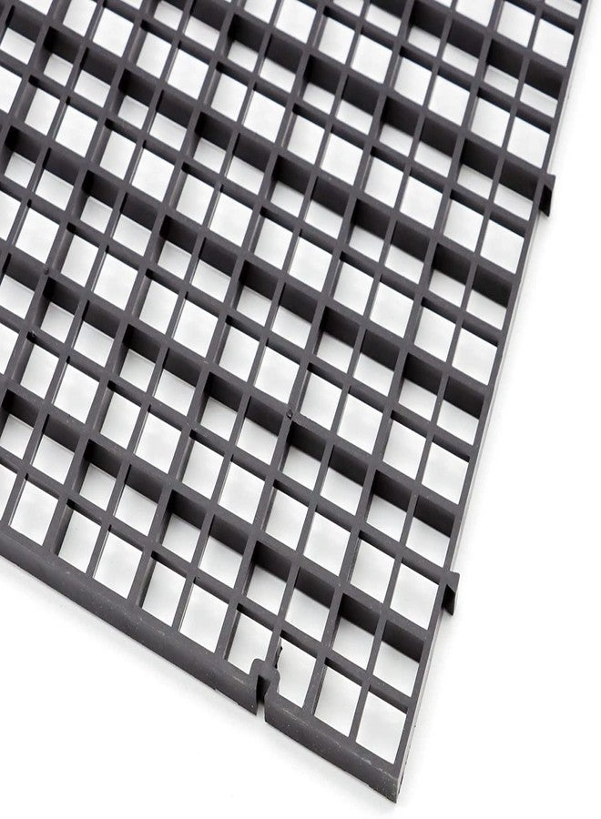 ALEGI 12 Pcs Aquarium Fish Tank Divider Plastic Egg Crate Aquarium Filter Bottom Tray Grid Isolation Board Partition Net Pane Separator (S 12pcs Black) - Image 4