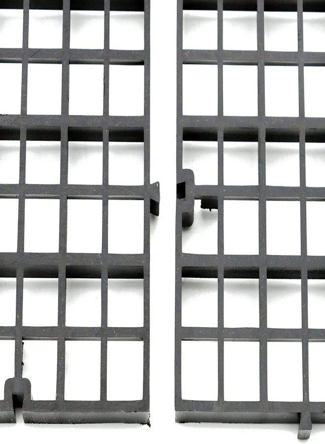 ALEGI 12 Pcs Aquarium Fish Tank Divider Plastic Egg Crate Aquarium Filter Bottom Tray Grid Isolation Board Partition Net Pane Separator (S 12pcs Black) - Image 3