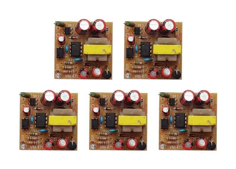 Electronicspices PCB 2A 220V AC to 5V DC SMPS Power Supply Circuit Board (Pack of 5) - Image 1