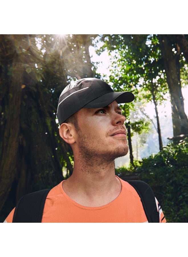 Fitdom Lightweight All Sports Cap Perfect Hat for Running, Hiking, Tennis, Golf & More Black, Black, One size - Image 3