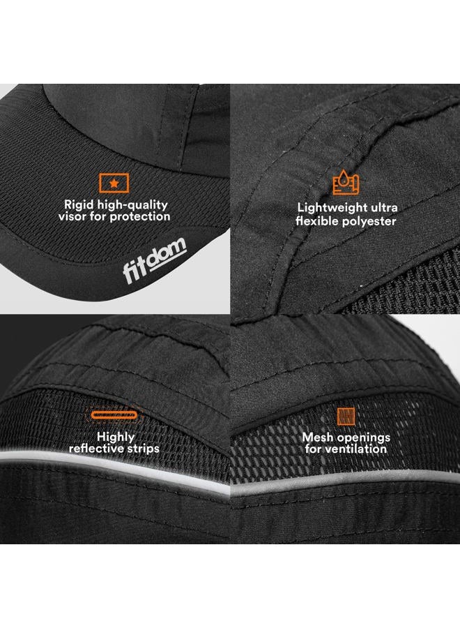 Fitdom Lightweight All Sports Cap Perfect Hat for Running, Hiking, Tennis, Golf & More Black, Black, One size - Image 5