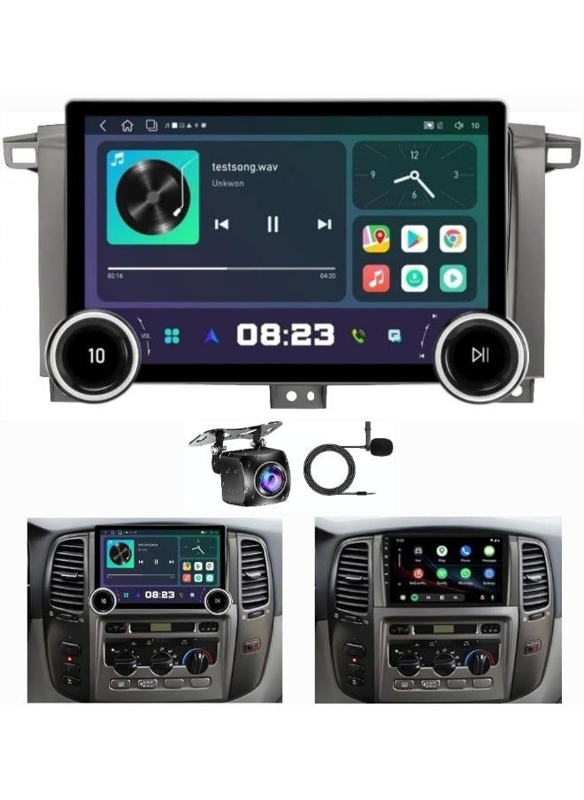 Vierex Android Car Stereo For Toyota Land Cruiser LC100 GXR 2003-2006 Cruiser GXR Screen With Apple Carplay Android Auto Wireless WiFi AHD Camera Included Fast Interface  - Image 1
