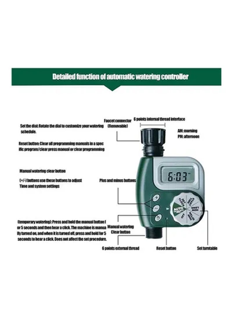 Rock Pow Hose Water Timer Digital Programmable Water Timer Weatherproof Garden Lawn Faucet Hose Timer Automatic Irrigation Controller  - Image 3