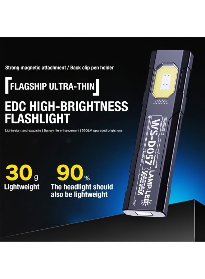 ميجا مصباح يدوي LED خارجي، مصباح يدوي صغير محمول، ضوء جيب، ضوء كشاف للعمل، مع 5 أوضاع - Image 2