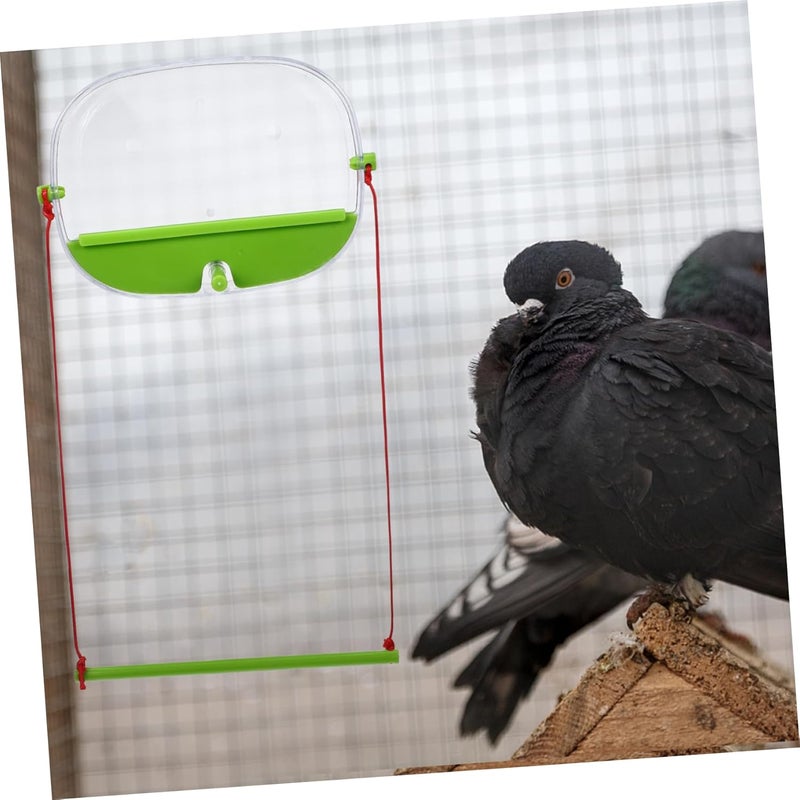 1set Transparent Window Bird Feeder with Cups Shape Parrot Food Container for Use Easy to Clean and Design for Bird Watching - Image 5