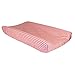 Trend Lab White Chevron Print Changing Pad Cover, Coral Pink - Image 2