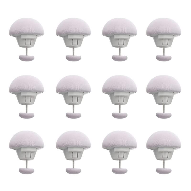 OLWICK® Mushroom Shape Duvet Clips, Non-Slip Cover Fixator, Comforter Quilt Holder with One-Key Unlock for Blanket Bed Sheet Curtain Socks Mattress Covers - Image 1