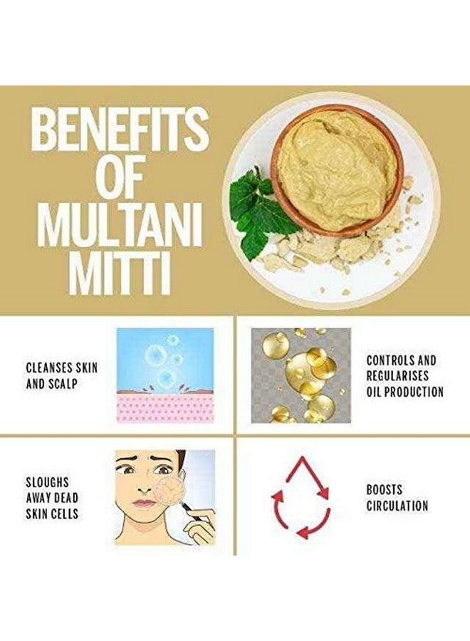 Organic Pure Multani Mitti Stone (Fuller's Earth) Skin Face Clays 400gm - Image 5