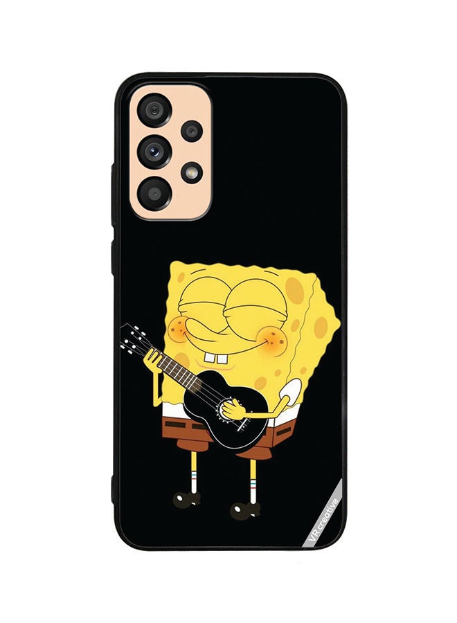 VR CREATIVE Protective Case Cover For Samsung Galaxy A53 5G Spongebob With Guitar Design Multicolour - Image 1