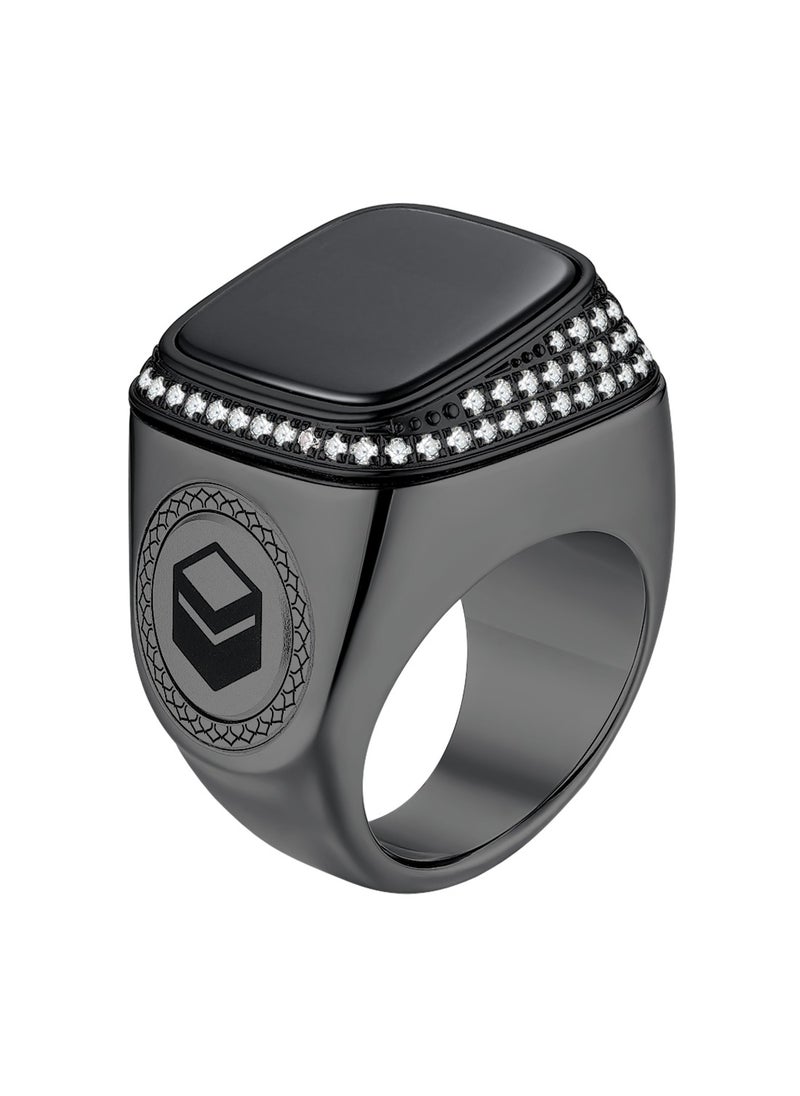 iQIBLA UMEOX iQIBLA Smart Zikr M02 Premium Ring Black Gray 22mm  - Image 2