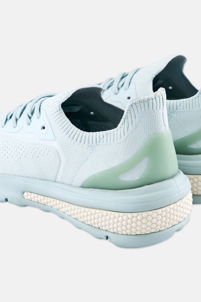 GEOX Women Brand Logo Lace Up Shoes, Light Blue - Image 2