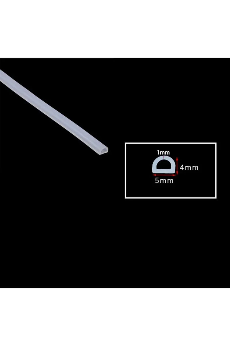 1M D-01 1-10M D Shape Silicone Sealing Strip Semi Circle Hollow High Temperature Self Adhesive Doo.