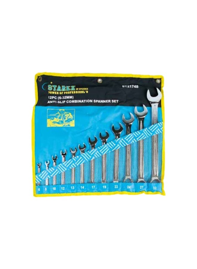 ستار إكس طقم مفاتيح ربط مركبة 12 قطعة 6‑32 مم – تشطيب كروم مضاد للانزلاق مع حقيبة - Image 2