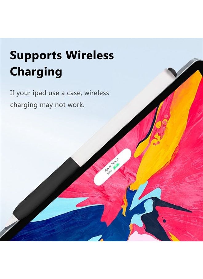 Doormoon - Pencil Case Sleeve Compatible for Apple Pencil 2 Gen, Doormoon Pencil Holder with Pencil Cover and Nib Cover for iPad, Cute Protective for Apple Pencil (Black) - Image 1