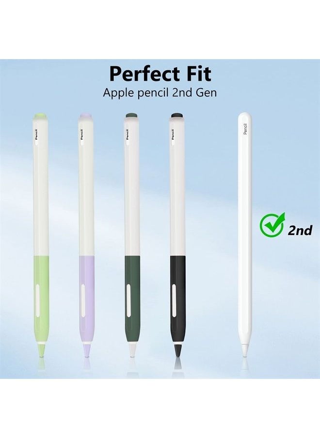 Doormoon - Pencil Case Sleeve Compatible for Apple Pencil 2 Gen, Doormoon Pencil Holder with Pencil Cover and Nib Cover for iPad, Cute Protective for Apple Pencil (Black) - Image 1