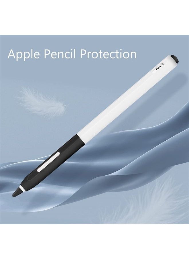 Doormoon - Pencil Case Sleeve Compatible for Apple Pencil 2 Gen, Doormoon Pencil Holder with Pencil Cover and Nib Cover for iPad, Cute Protective for Apple Pencil (Black) - Image 1