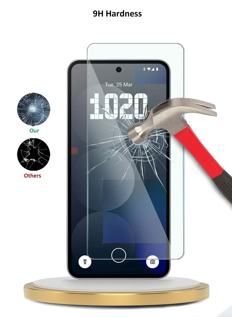 دبليو تيك واقي شاشة من الزجاج المقوى من Nothing Phone (3a) 5G / 3a Pro 2025 WTech Premium Series Curved Edged 9H 2.5D (MSG9CN) - شفاف - Image 3