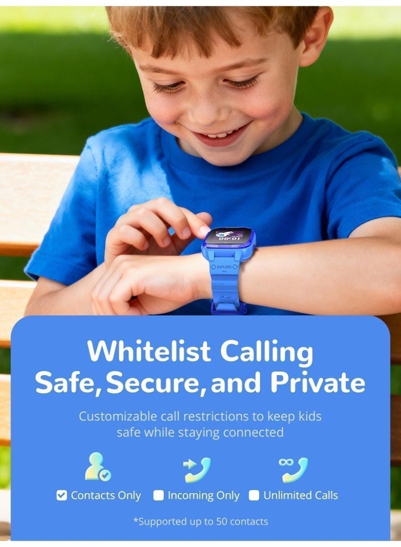 Botslab E3 Pro 4G Kids Smart Watch, GPS Tracker, Video & Two Way Call, SOS Emergency, IP68 Waterproof, Camera, Safe Zone Alert, Smart Watch for Boys Girls, Birthday Gift for Children - Image 5