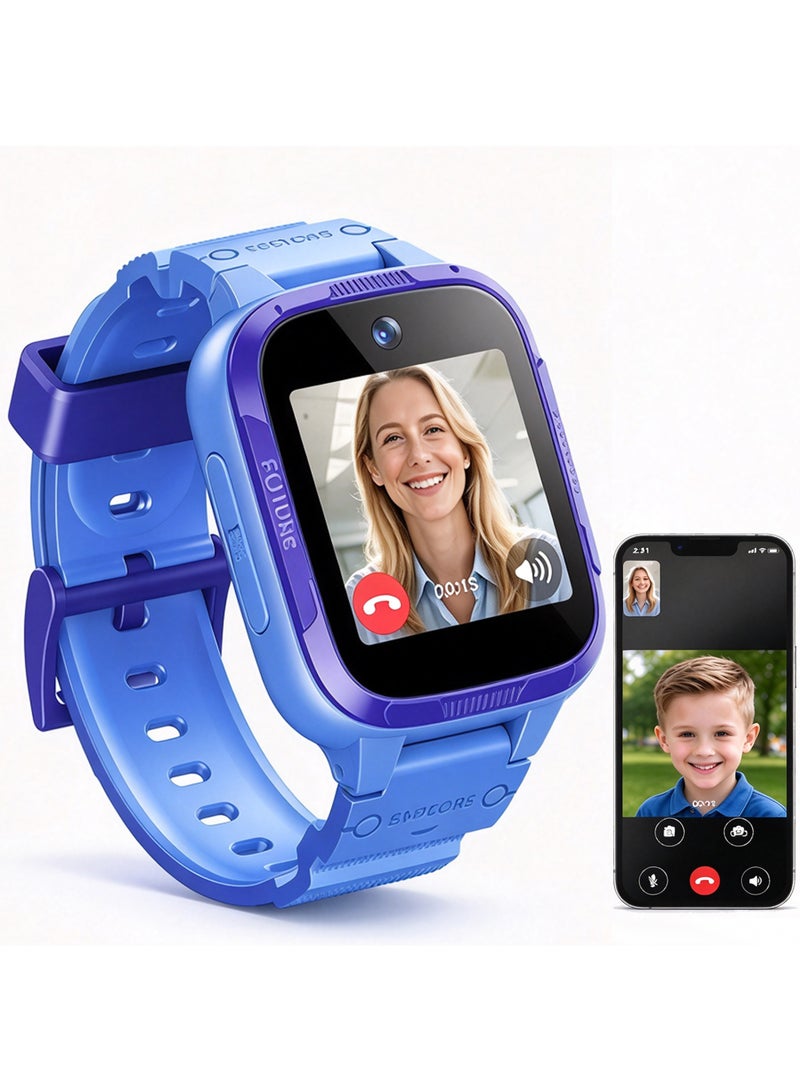 Botslab E3 Pro 4G Kids Smart Watch, GPS Tracker, Video & Two Way Call, SOS Emergency, IP68 Waterproof, Camera, Safe Zone Alert, Smart Watch for Boys Girls, Birthday Gift for Children - Image 1