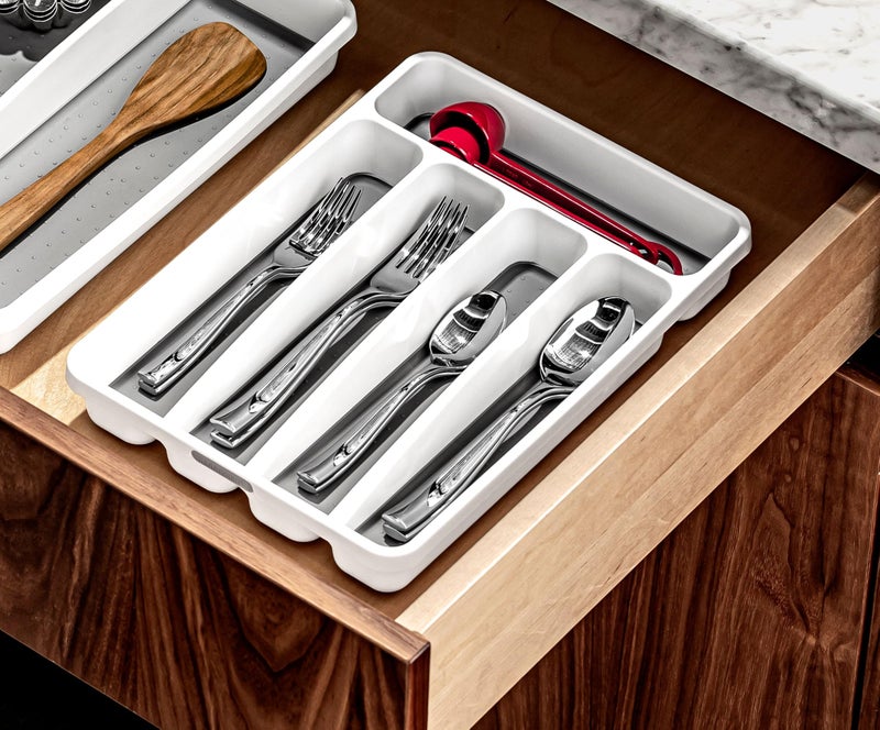 madesmart Mini Silverware Tray, White - Image 3