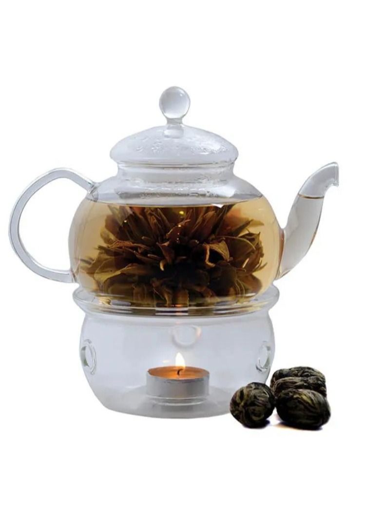 Tealand Natural Blooming Osmanthus Lily Loose Leaf Tea Hand Rolled Flowering Tea Balls  - Image 3