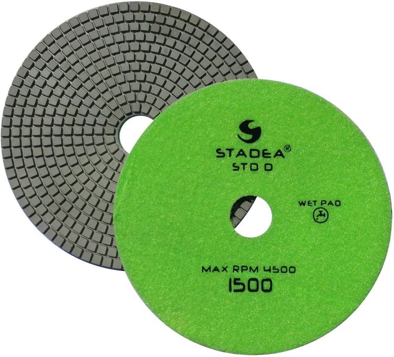 Stadea PPW256B Diamond Polishing Pad 7 Inch Grit 1500 For Marble Concrete Stones Terrazzo Granite Floor Polishing - Image 1