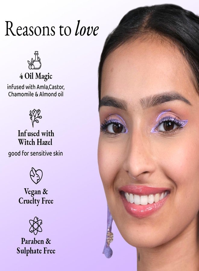 Elitty Waterproof Eyeliner - 4g Purple Colour With Intense Metallic Finish | Smudge Proof, Long Lasting Liquid Liner For Eye Makeup | Quick Drying Formula With Fine Tip For Smooth, Precise Application - Image 3
