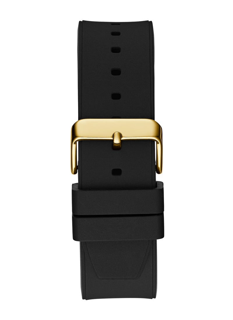GUESS ساعة جيس الرياضية للرجال بمينا سوداء وهيكل مربع ومتعددة الوظائف GW0641G2  - Image 4