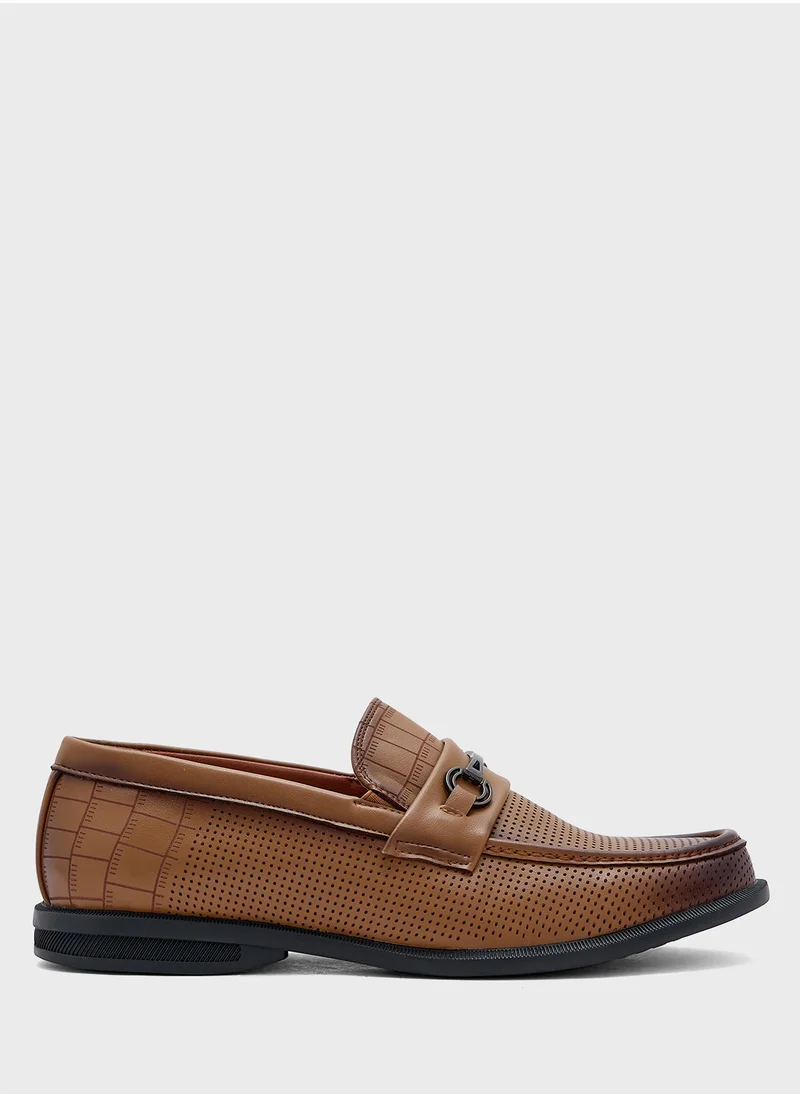 Robert Wood Trim Detail Smart Loafers