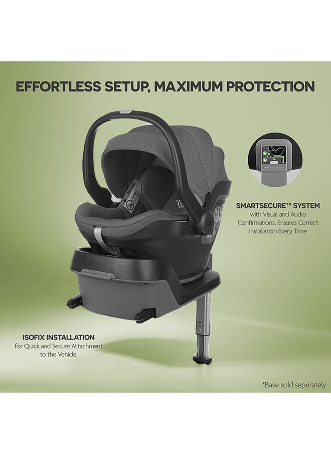 UPPAbaby Mesa I - Size Infant Car Seat - Jordan/Greyson - Charcoal Melange  - Image 4