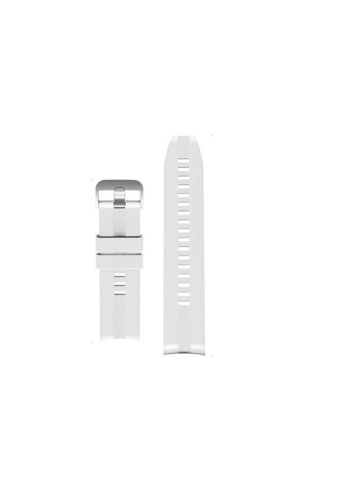 Soft Silicone Wriest Rubber Band Watch Strap Compatible with 22 mm Strap for CMF by Nothing Watch Pro 2 Smartwatch 1.32 inches - (Only Strap) white - Image 3