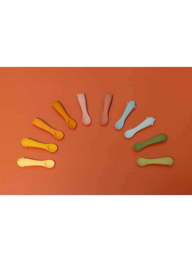 Trixie First Baby Silicone Feeding Spoon - Pack of 2 - Mrs. Cat - Image 2