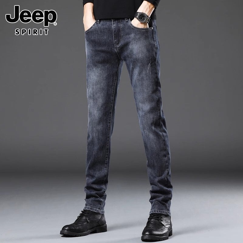 Unisex Classic Denim Jeans Loose Fit Daily Outdoor Wear - Image 3