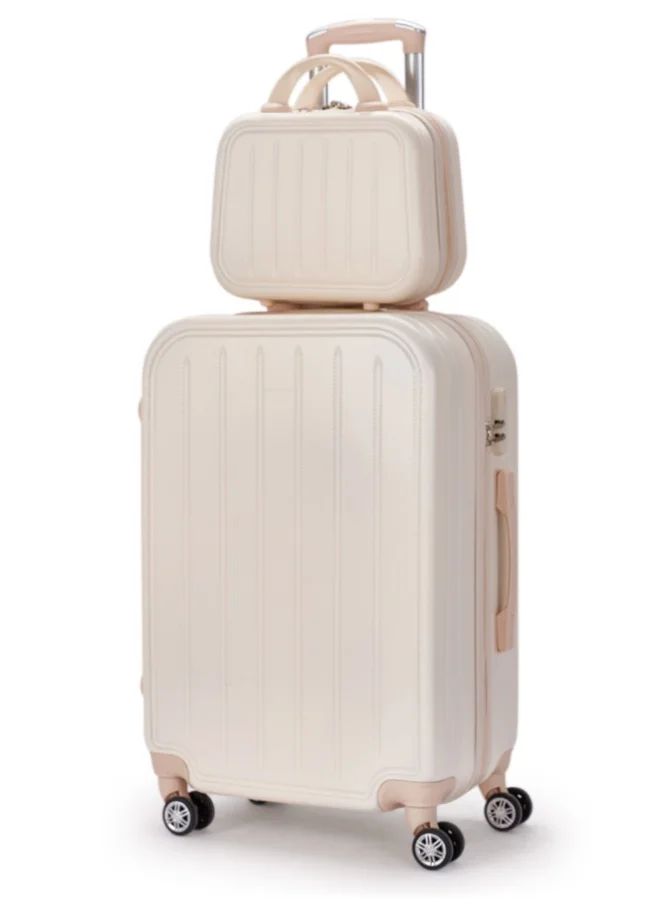 LIMRA Travel bag set consisting of 6 luggage bags beige color, size 32"/28"/24"/20"/16"/15"/12 inches