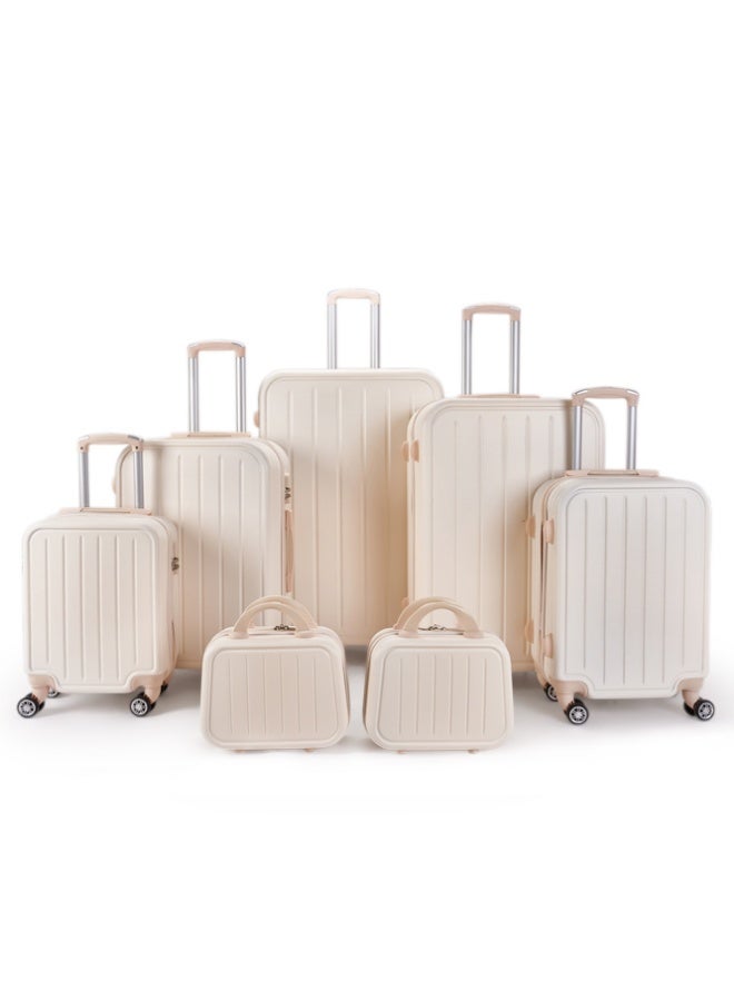 LIMRA Travel bag set consisting of 6 luggage bags beige color, size 32"/28"/24"/20"/16"/15"/12 inches  - Image 1