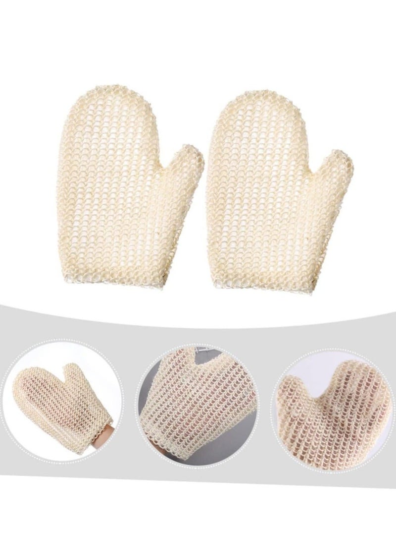 Exfoliating Bath Gloves, Mitt 2pcs Gloves Onsen Towel Massage Silicone Body Scrubbers for Use in Shower Spa Comfortable Tools - Image 2